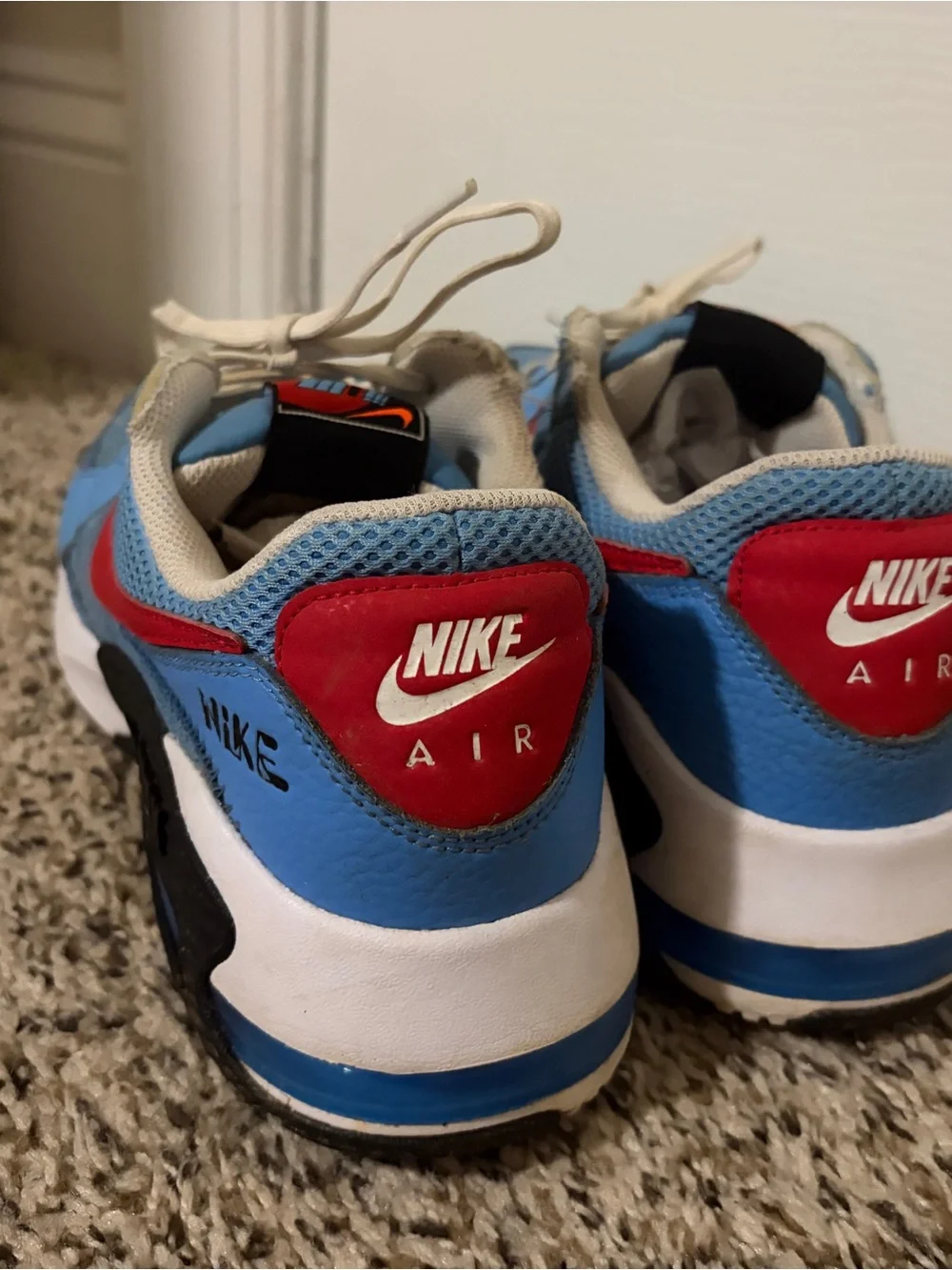Nike Men’s Air Max Excee Shoes UNC University Blue Red DQ7629-400